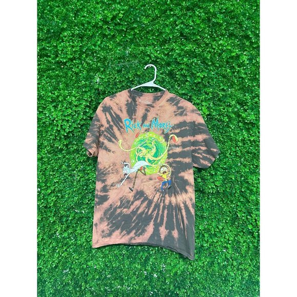 Acid Wash Rick and Morty T-shirt - Adult Mens XL - Picture 1 of 2
